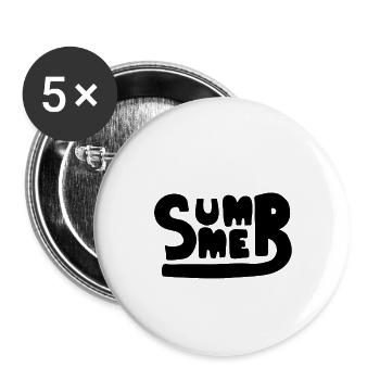 Summer - Buttons small 1''/25 mm (5-pack) - white - Front