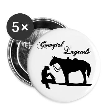 Legends - Buttons klein 25 mm (5er Pack) - Weiß - Vorne