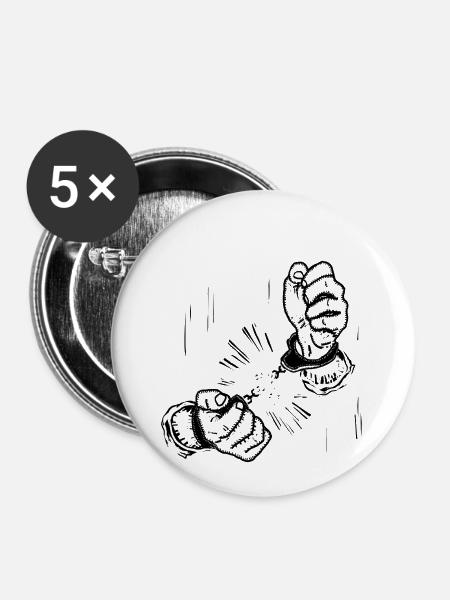 freedom - Buttons small 1''/25 mm (5-pack) - white