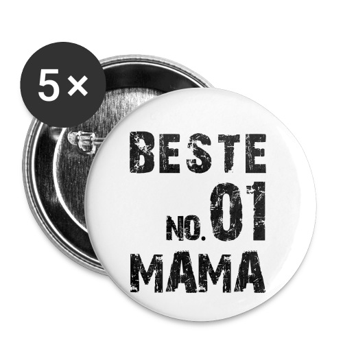 NO. 1 Besste Mama - Buttons klein 25 mm (5er Pack)