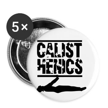 Calisthenics Frontlever - Buttons small 1''/25 mm (5-pack) - white - Front