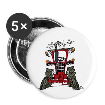 0296 IH 756 - Buttons klein 25 mm (5er Pack) - Weiß - Vorne