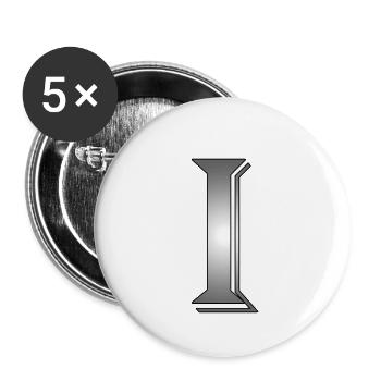 I wie Internet - Buttons klein 25 mm (5er Pack) - Weiß - Vorne