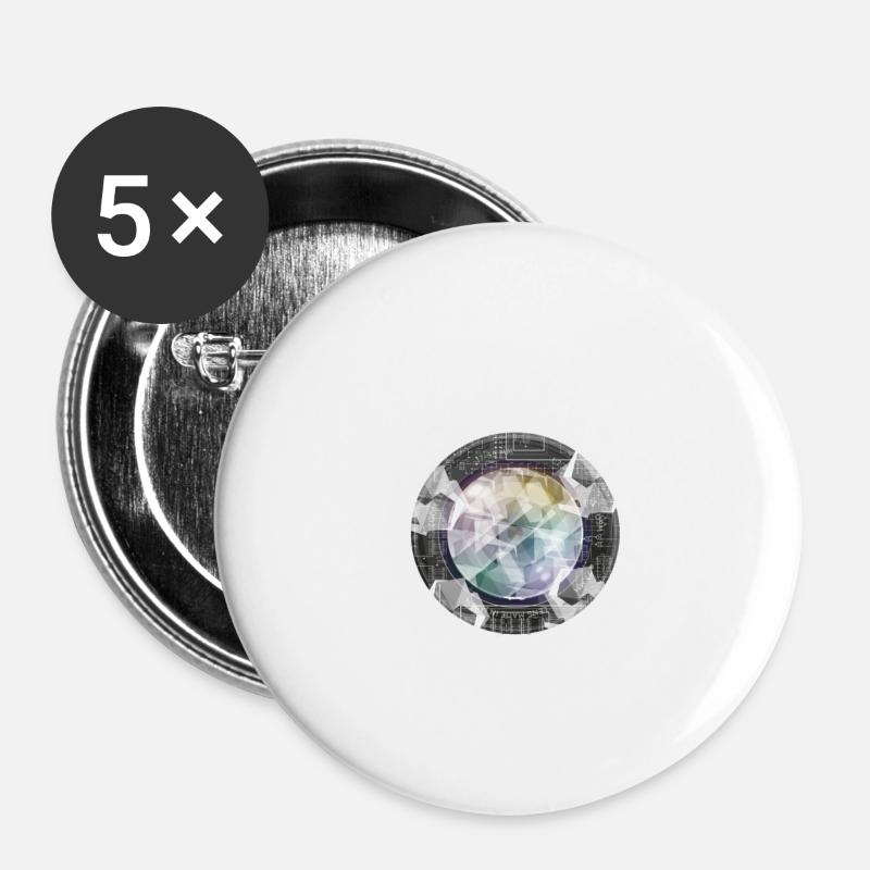 Objective - Buttons small 1''/25 mm (5-pack) - white