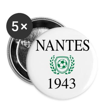 Nantes origin 1943 - Buttons small 1''/25 mm (5-pack) - white - Front