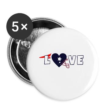 blockedTitle - Lot de 5 petits badges (25 mm) - blanc - Devant