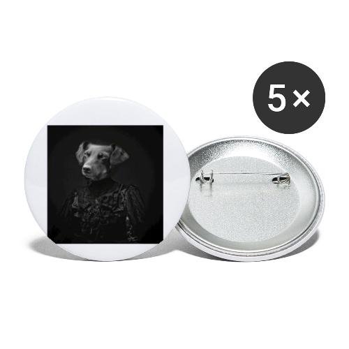 Lady Dog - Buttons klein 25 mm (5er Pack)