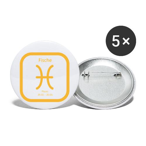 Horoskop Fische12 - Buttons klein 25 mm (5er Pack)