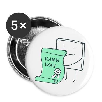 winner - Buttons small 1''/25 mm (5-pack) - white - Front