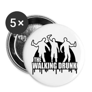 The Walking Drunk - St. Patrick's day - JGA-Zombie - Buttons small 1''/25 mm (5-pack) - white - Front