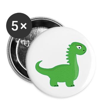 Daughter Saurus Funny Gift - Lot de 5 petits badges (25 mm) - blanc - Devant