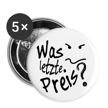 Négociation de marchandage du dernier prix - Lot de 5 petits badges (25 mm) - blanc - Devant
