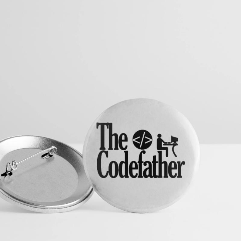 The Codefather Coding Programmieren Godfather Pate Buttons klein 25 mm (5er Pack)