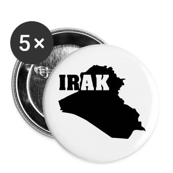 Irak (ID: 002004) - Lot de 5 petits badges (25 mm) - blanc - Devant
