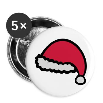 Christmas hat - Buttons klein 25 mm (5er Pack) - Weiß - Vorne