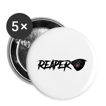 Grim Reaper - Reaper - Buttons small 1''/25 mm (5-pack) - white - Front