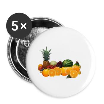Fruits fruit fruits design - Buttons small 1''/25 mm (5-pack) - white - Front