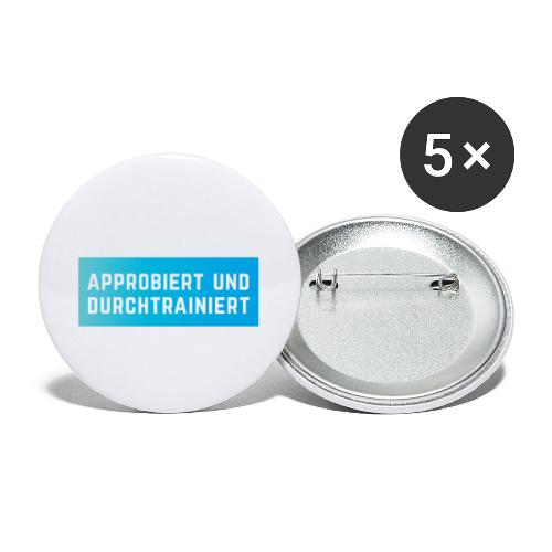 Approbiert und durchtrainiert (DR3) - Buttons klein 25 mm (5er Pack)