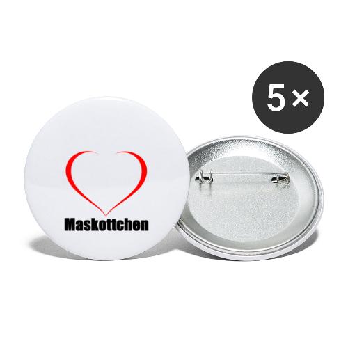 Herz Maskottchen - Buttons small 1''/25 mm (5-pack)