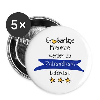 Großartige Freunde - Buttons klein 25 mm (5er Pack) - Weiß - Vorne