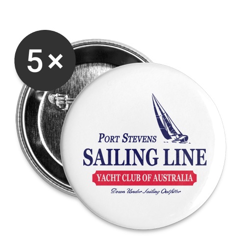 Sailing - Segeln - Maritim - Buttons klein 25 mm (5er Pack)
