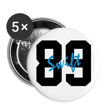 swift 89 - Buttons small 1''/25 mm (5-pack) - white - Front