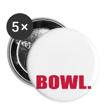 bowling - Buttons small 1''/25 mm (5-pack) - white - Front