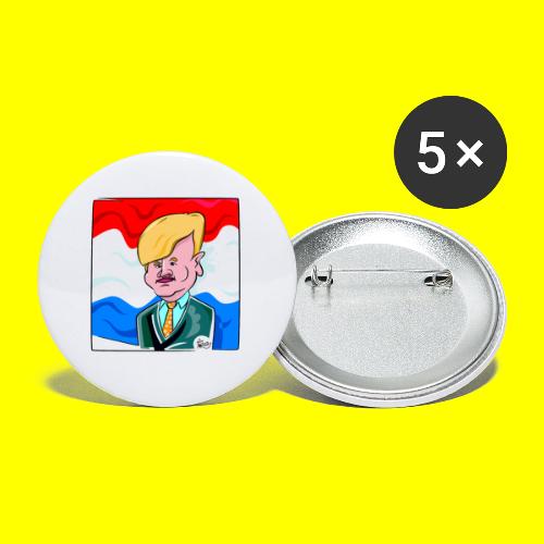 Willem Alexander - Buttons klein 25 mm (5-pack)