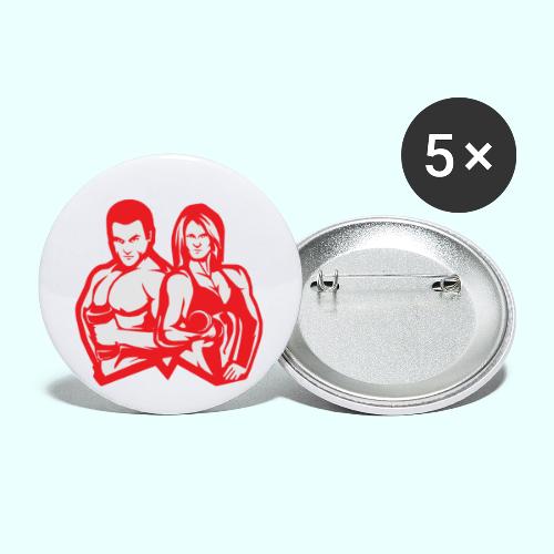 Man & woman NLB - Rintamerkit pienet 25 mm (5kpl pakkauksessa)