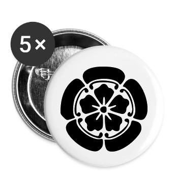 Oda Clan - Buttons small 1''/25 mm (5-pack) - white - Front