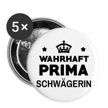 Ehe Schwager Liebe Paar Schwägerin Frau Braut Love - Buttons klein 25 mm (5er Pack) - Weiß - Vorne