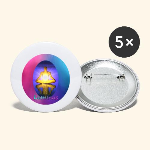 Luminus - Buttons klein 25 mm (5er Pack)