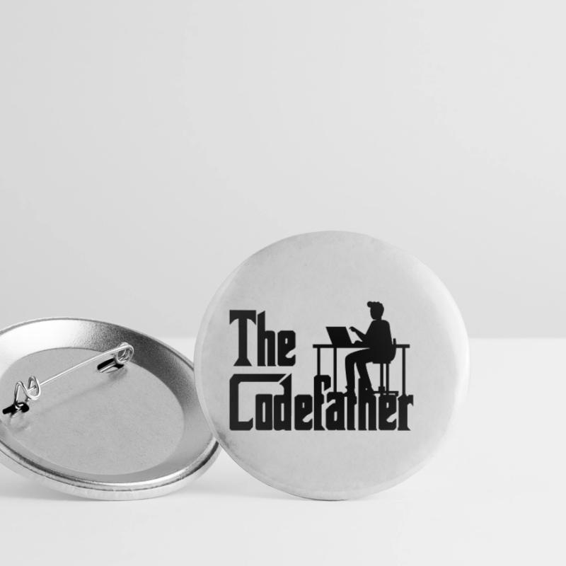 The Codefather Coding Programierer Geschenk Buttons klein 25 mm (5er Pack)