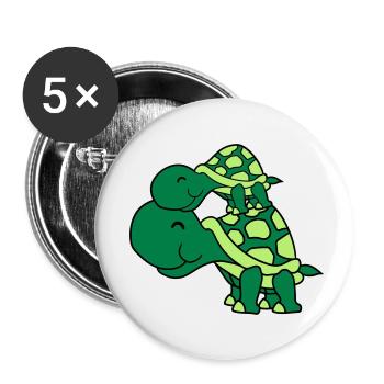 câlin bébé enfant petit jeune maman papa famille p - Lot de 5 petits badges (25 mm) - blanc - Devant