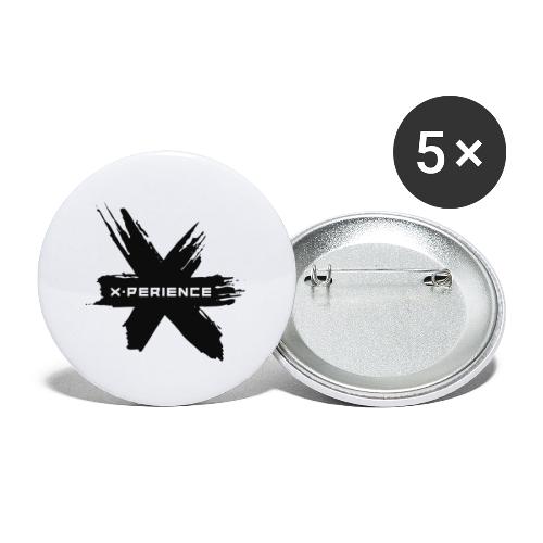 x-perience - Das neue Logo - Buttons klein 25 mm (5er Pack)