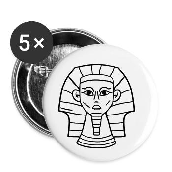 Sphinx symbol Egyptian Giza Egypt Pharaoh - Buttons small 1''/25 mm (5-pack) - white - Front