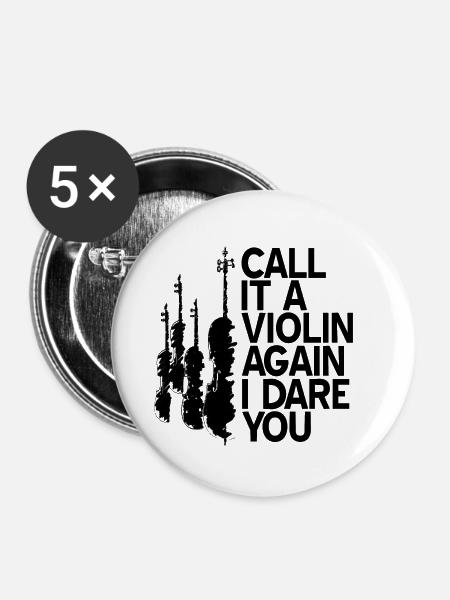 Cello - Buttons klein 25 mm (5er Pack) - Weiß