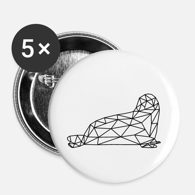 seal - Buttons small 1''/25 mm (5-pack) - white