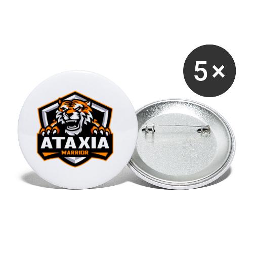 Ataxia Tigre Naranja - Paquete de 5 chapas pequeñas (25 mm)