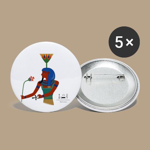 Nefertem I altägyptische Gottheit - Buttons klein 25 mm (5er Pack)
