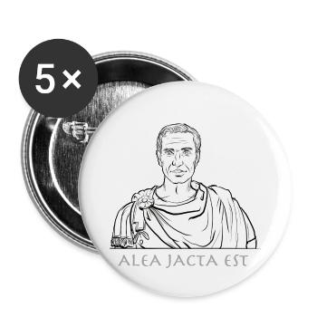 sw julius caesar - Buttons klein 25 mm (5er Pack) - Weiß - Vorne
