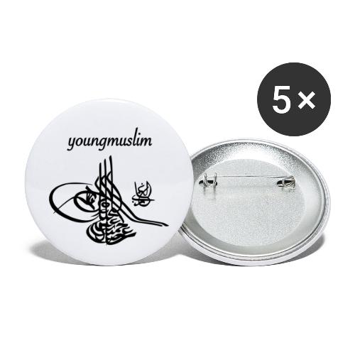 Youngmuslim Tughra - Buttons klein 25 mm (5er Pack)