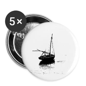 Boat - Buttons small 1''/25 mm (5-pack) - white - Front