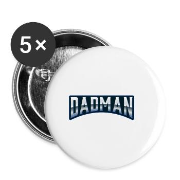 Cool t-shirt Dadman father's day gifts - Lot de 5 petits badges (25 mm) - blanc - Devant