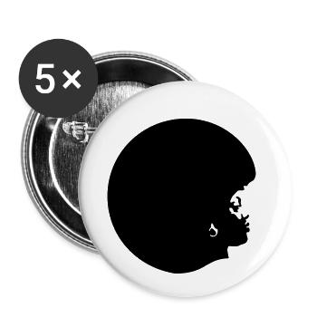 Aretha Franklin - Buttons klein 25 mm (5er Pack) - Weiß - Vorne