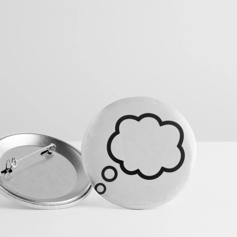 Thinking Bubble Comic Thought Bubble Bubble Thoughts Buttons small 1''/25 mm (5-pack)