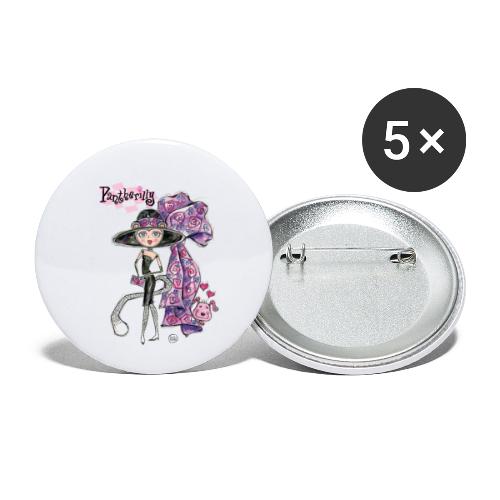Pantherilly Tiffany - Confezione da 5 spille piccole (25 mm)