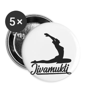Jivamukti - Yoga - Buttons small 1''/25 mm (5-pack) - white - Front
