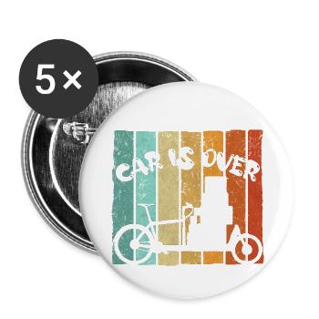 Cargo bike bike courier bike bicycle transport bike - Buttons small 1''/25 mm (5-pack) - white - Front