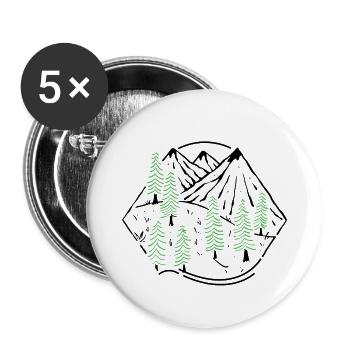 tree - Buttons small 1''/25 mm (5-pack) - white - Front